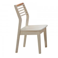 △千匠一品 北欧式原木风格精选进口白橡木实木框架+厚实座板餐椅A02#-L