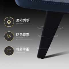 △千匠一品 意式风格现代简约风双人大床纳帕皮黄牛皮实木床1.8m 1.5m床YS1-308-Y