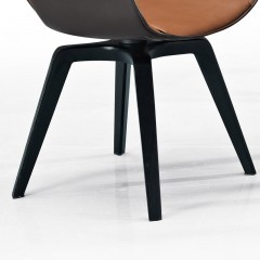 千匠一品 北欧风格优质西皮饰面+玻璃钢内壳+高密度海绵填充休闲椅JT-892#-L
