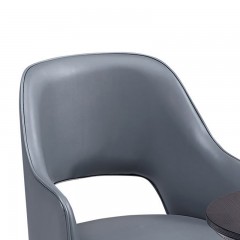 千匠一品 北欧风格精选优质西皮+实木内板+白蜡木实木脚休闲椅JT-1811#-L