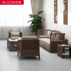 千匠一品 办公风格 棉麻布+实木框架+高密度海绵 高档大气沙发 SA-2276-X