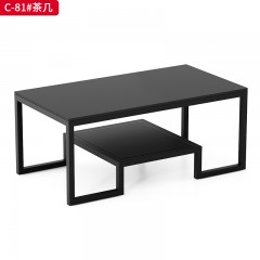 千匠一品 办公风格 西皮面料+密度海绵+三胺板 简约大气茶几 C-81-X