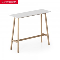 千匠一品 办公风格 中纤板+烤漆+白蜡木实木 实用大气吧台 Z-2259-X