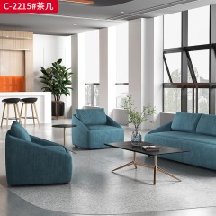 千匠一品 办公风格 岩板台面+不锈钢镀金脚架 简约大气茶几 C-2215-X