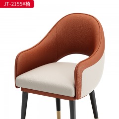 千匠一品 办公风格 西皮+实木弯板+高密度海绵+五金脚 高档大气办公椅 JT-2155#-X