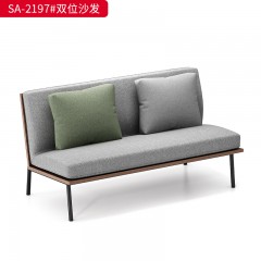 千匠一品 办公风格 实木框架+高密度海绵+麻绒 实用大气沙发 SA-2197-X