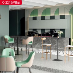 千匠一品 办公风格 中纤板+烤漆+五金脚 简约大气吧台 C-2245-X