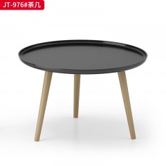 千匠一品 办公风格 中纤板+烤漆工艺+榉木实木脚 简约大气茶几 JT-976-X