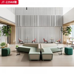 千匠一品 办公风格 西皮布艺+高密度海绵+实木框架 简约大气墩 JT-2294-X