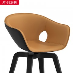 千匠一品 办公风格 西皮+内多层实木板+密度海绵+五金脚 简约大气椅 JT-892-X