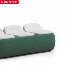 千匠一品 办公风格 麻布饰面+高密度海绵+实木框架 高档大气沙发 S-1072-X
