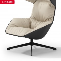 千匠一品 办公风格 西皮麻绒拼色+内材料铁架支撑+密度海绵 高档大气椅 T-208-X
