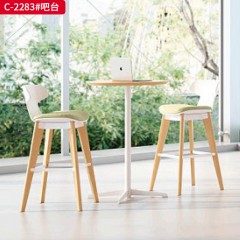 千匠一品 办公风格中纤板+环保油漆+碳素钢脚休闲简约吧台C-2283-W