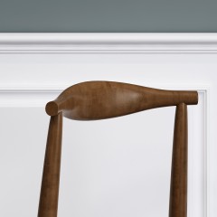 千匠一品 北欧现代简约风格精选橡胶木实木脚餐椅BCY109-Y