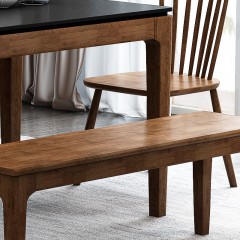 千匠一品 北欧现代简约风格精选橡胶木实木框架+橡胶木实木脚餐椅BCY2605-Y