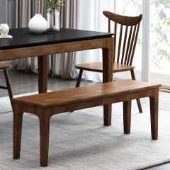 千匠一品 北欧现代简约风格精选橡胶木实木框架+橡胶木实木脚餐椅BCY2605-Y