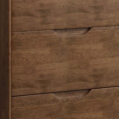 千匠一品 北欧现代简约风格精选橡胶木实木框架+橡胶木实木脚斗柜BE1602-Y