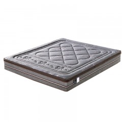 千匠一品 现代风格精选优质竹碳纤维面料+3E环保棕+大口径精钢弹簧床网1.8M双人床垫AY118#-Y