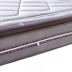 千匠一品 现代风格精选优质竹碳纤维面料+3E环保棕+大口径精钢弹簧床网1.8M双人床垫AY118#-Y