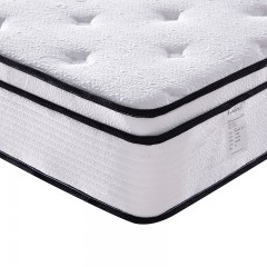千匠一品 现代风格精选优质天丝面料+天然乳胶+九区独立袋弹簧床网1.8M双人床垫F808#-Y