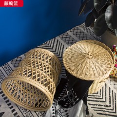 千匠一品户外优质印尼玛瑙编藤藤编篮GF-SN0005-W-B