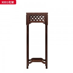 【精品】千匠一品 轻奢新中式风格 非洲喀麦隆进口乌金木+进口威士伯环保品牌油漆 简约大气花架X001-L