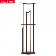 【精品】千匠一品 轻奢新中式风格 非洲喀麦隆进口乌金木+进口威士伯环保品牌油漆 优雅大气衣帽架X002-J