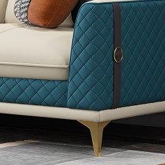 千匠一品 现代极简风格沙发转角沙发小户型沙发仿真皮+松木框架沙发1+3+贵转角沙发SF101