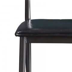 千匠一品意式极简风格优质环保皮+碳素钢脚牛角椅CT9002-J