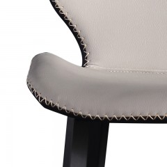 千匠一品意式极简风格优质环保皮+碳素钢脚餐椅CY808-J
