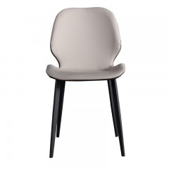 千匠一品意式极简风格优质环保皮+碳素钢脚餐椅CY808-J
