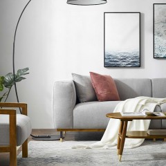 千匠一品 北欧风格优质桉木内框布艺沙发MG-1515C-J