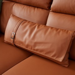 【精品】千匠一品轻奢意式极简进口头层真皮转角沙发YS3-9046A-J