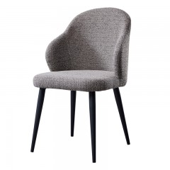 千匠一品 现代极简优质绒布+高密度海绵+铁砂脚椅子217-M