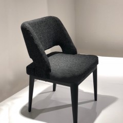 △【精品】千匠一品轻奢意式极简优质棉麻布+高密度海绵+碳素钢框架椅子B3088-3#-M