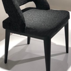 △【精品】千匠一品轻奢意式极简优质棉麻布+高密度海绵+碳素钢框架椅子B3088-3#-M