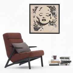 【精品】千匠一品轻奢意式极简优质棉麻布+高密度海绵+碳素钢框架休闲椅B3109#-M