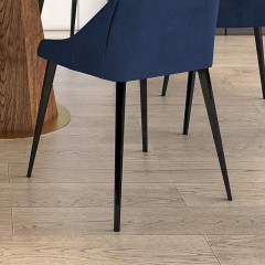 千匠一品优质意式极简白蜡木+超纤皮+环保油漆餐椅P702-H