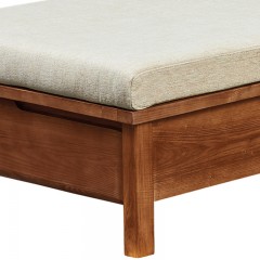 千匠一品北欧风格优质布艺+四大抽屉+白蜡木实木框架转角沙发 W806-M