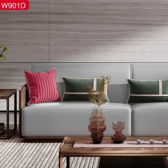 △【精品】千匠一品轻奢新中式甄选北美黑胡桃实木框架+高密度海绵+优质仿真皮+橡胶木实木多层板沙发W901D-B
