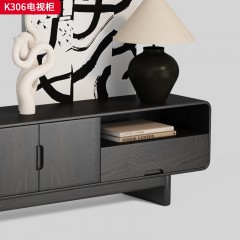 千匠一品 中古风格 核桃木 时尚简约电视柜K306-J