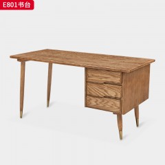 千匠一品 北欧风格 进口白蜡木+金属脚套 时尚简约书台E801-J