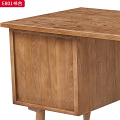 千匠一品 北欧风格 进口白蜡木+金属脚套 时尚简约书台E801-J