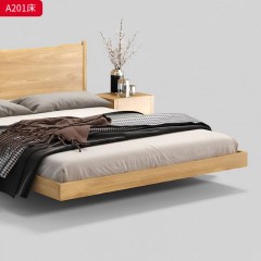 千匠一品 北欧风格 白蜡木+松木床板 时尚大气床A201-J