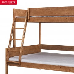 千匠一品 北欧风格 白蜡木实木+松木床板 时尚大气床A809-J