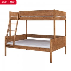 千匠一品 北欧风格 白蜡木实木+松木床板 时尚大气床A809-J