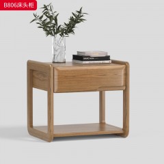 千匠一品 北欧风格 白蜡木实木+五金脚套 时尚简约床B801 B802 B806-J