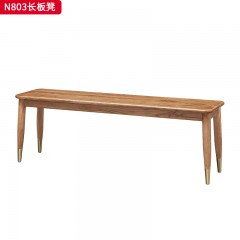 千匠一品 北欧风格 进口白蜡木+金属脚套 时尚大气长板凳 N803-J