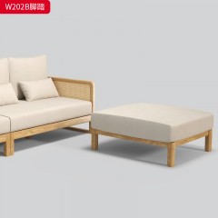 千匠一品 北欧风格 棉麻布面料+北美进口白蜡木+高回弹海绵 时尚大气沙发W202-J