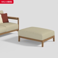 千匠一品 北欧风格 皮艺面料+北美进口白蜡木+高密度海绵 时尚大气沙发W818-J